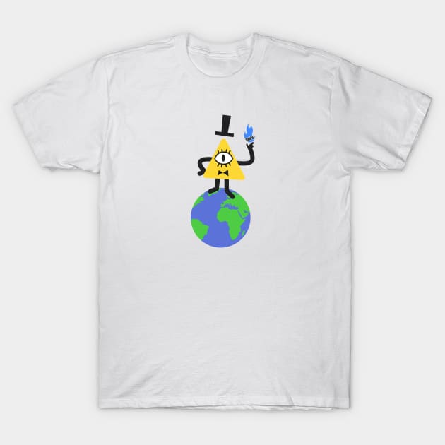 Happy Bill Cipher T-Shirt by BeardDesign